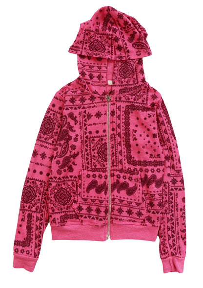 Hooded Jacket (Bandana Pattern)