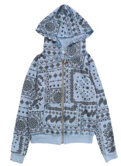 Hooded Jacket (Bandana Pattern)