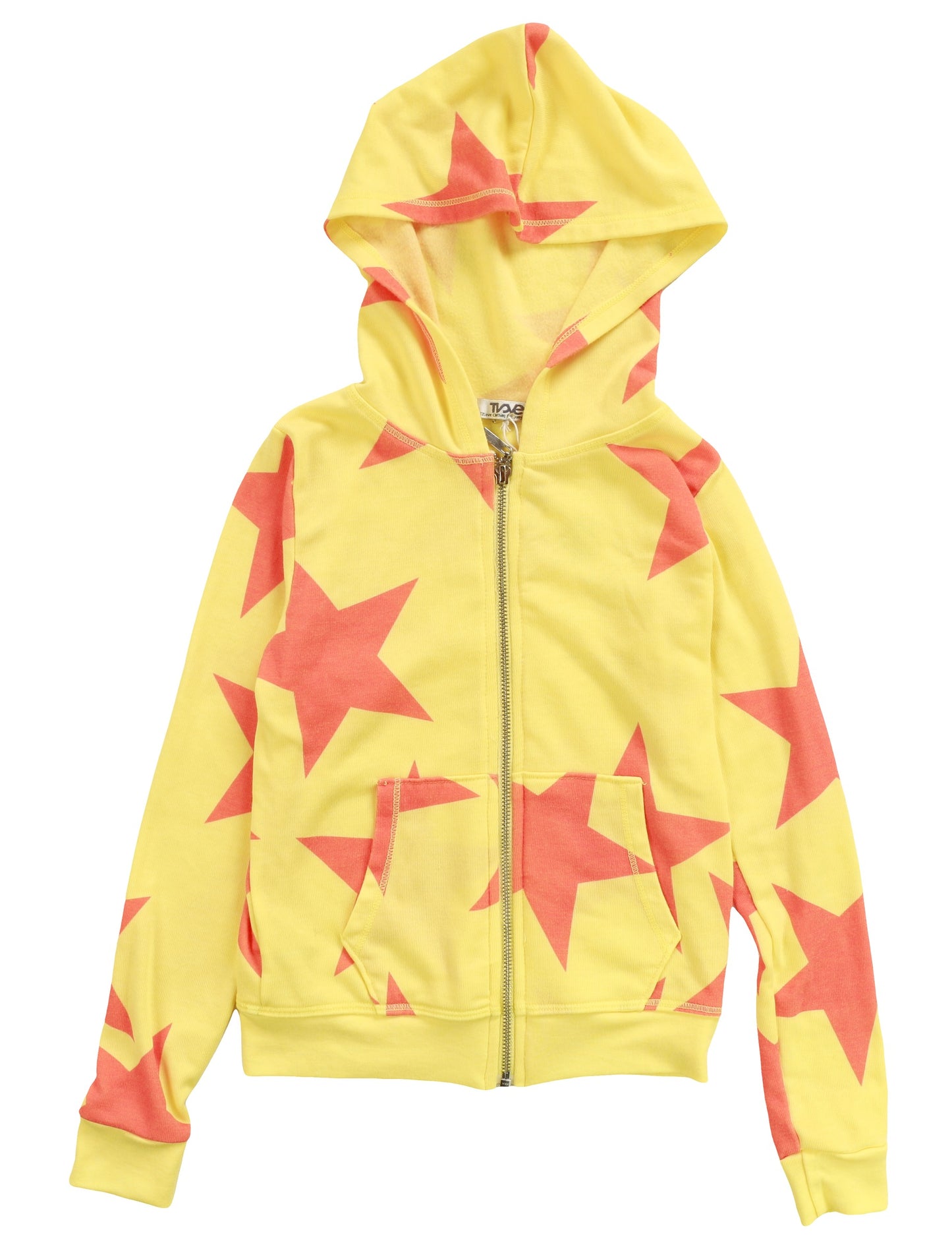 Hooded Jacket (Large Pink Stars Pattern)