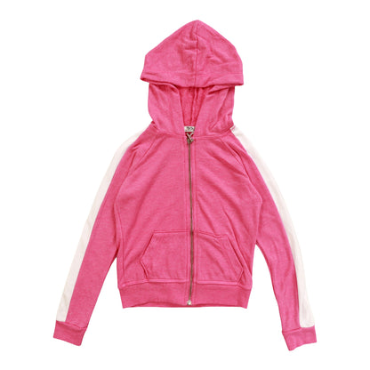 Panel-Sleeve Hooded Jacket