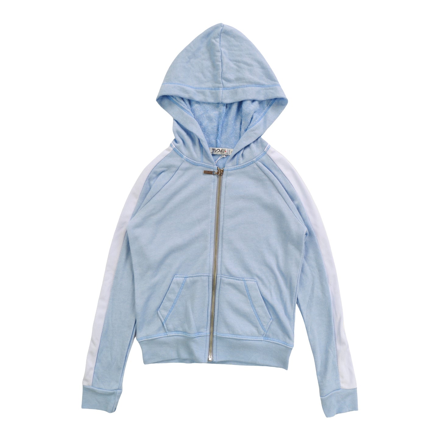 Panel-Sleeve Hooded Jacket