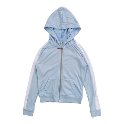 Panel-Sleeve Hooded Jacket