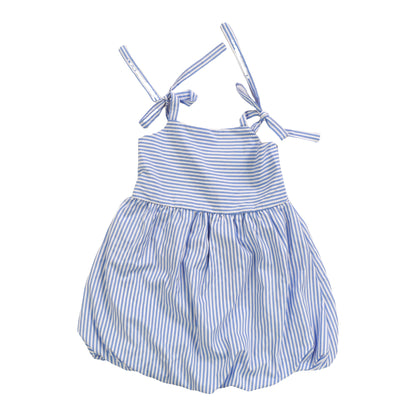 Bubble Skirt Dress (Blue Stripes)