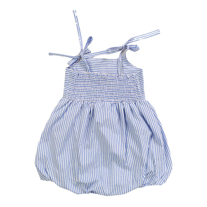 Bubble Skirt Dress (Blue Stripes)