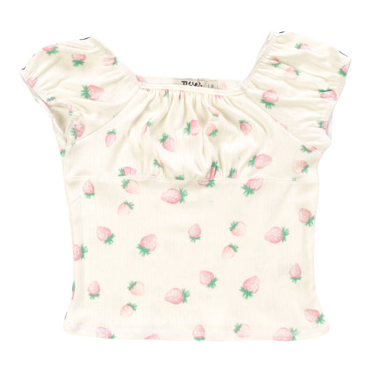 Baby Doll Top (Strawberry Pattern)