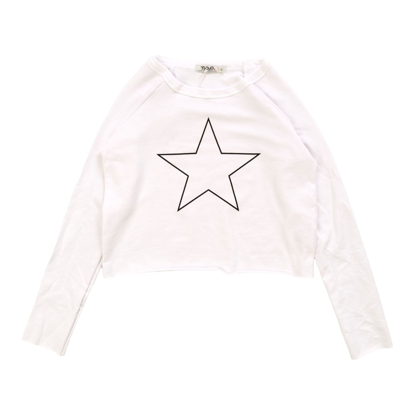 Long-Sleeve Easy Crew (Outline Star Print)
