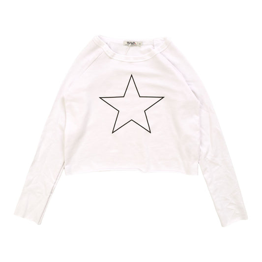 Long-Sleeve Easy Crew (Outline Star Print)