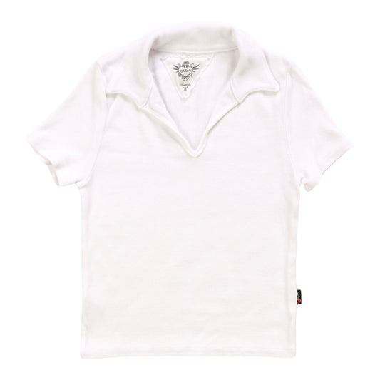 Signature Collared Short-Sleeve Top