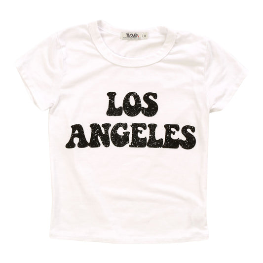Signature Cap Sleeve Tee ("LOS ANGELES")