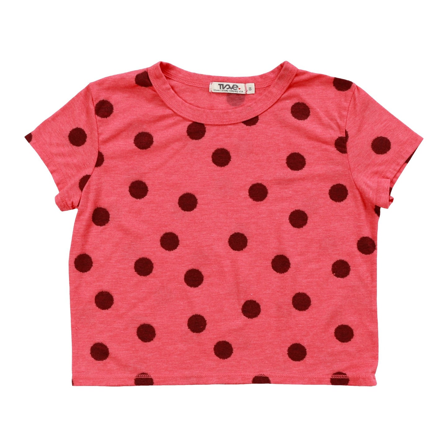 Heather Boxy Top (Polka Dot Pattern)