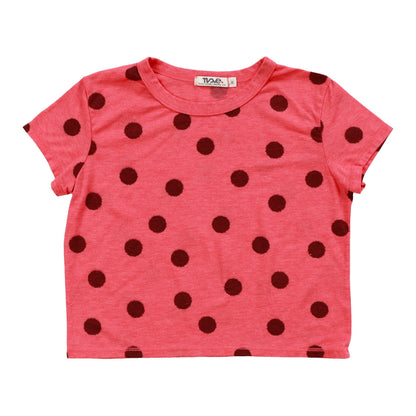 Heather Boxy Top (Polka Dot Pattern)