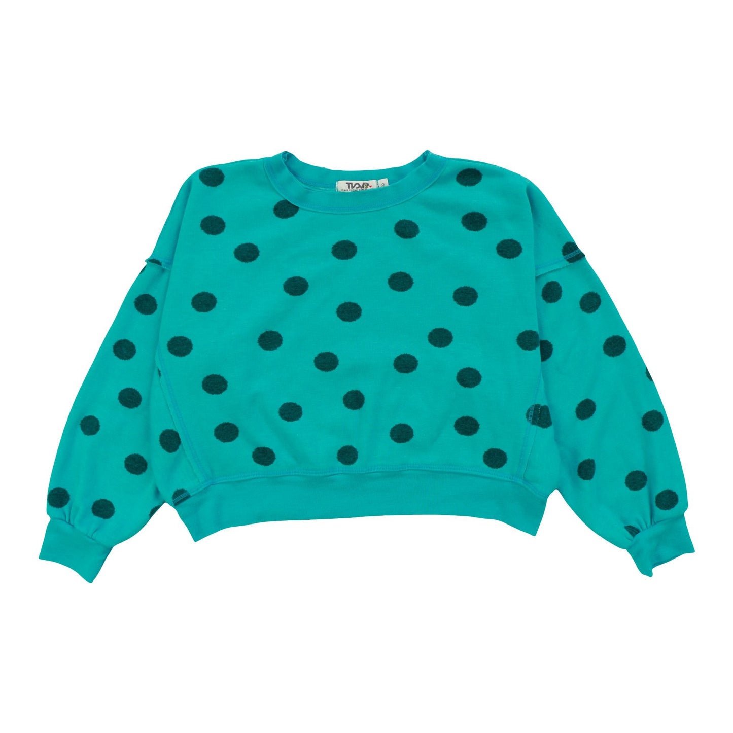 Heather Dolman Sweater Top (Polka Dot Pattern)