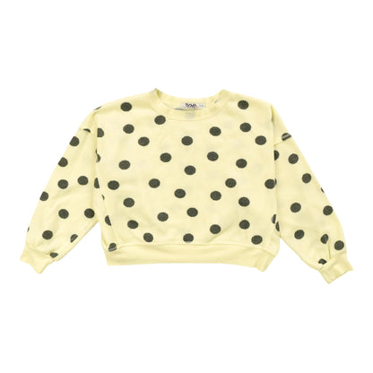 Heather Dolman Sweater Top (Polka Dot Pattern)