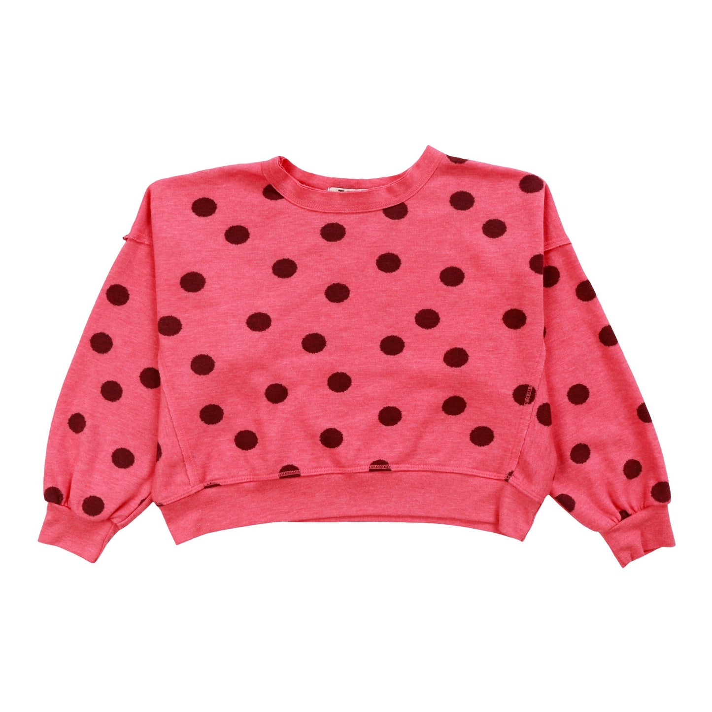 Heather Dolman Sweater Top (Polka Dot Pattern)