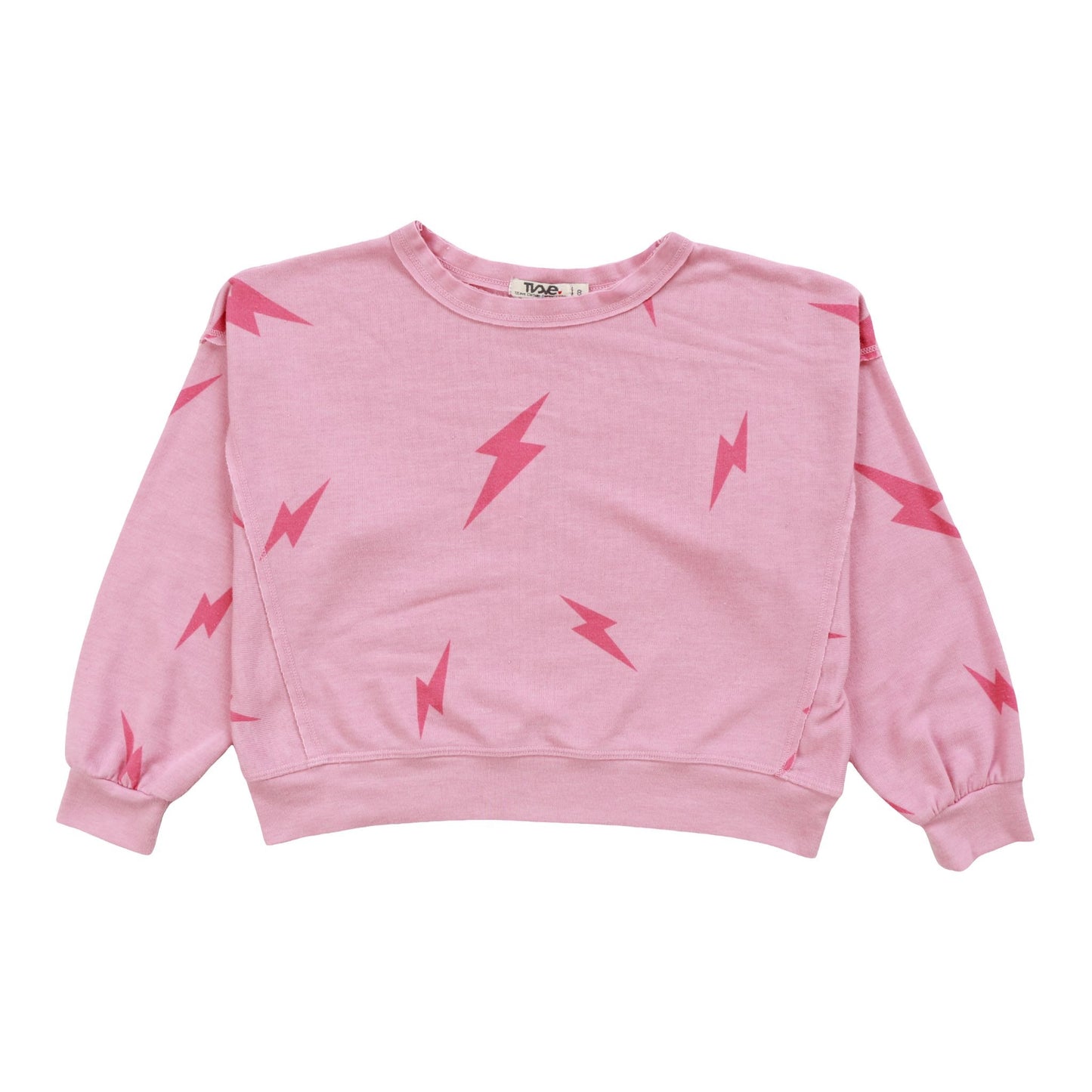 Heather Dolman Sweater Top (Pink Bolt Pattern)