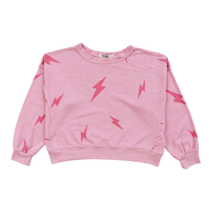 Heather Dolman Sweater Top (Pink Bolt Pattern)