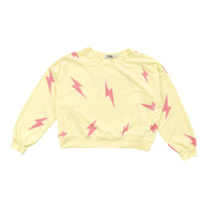 Heather Dolman Sweater Top (Pink Bolt Pattern)