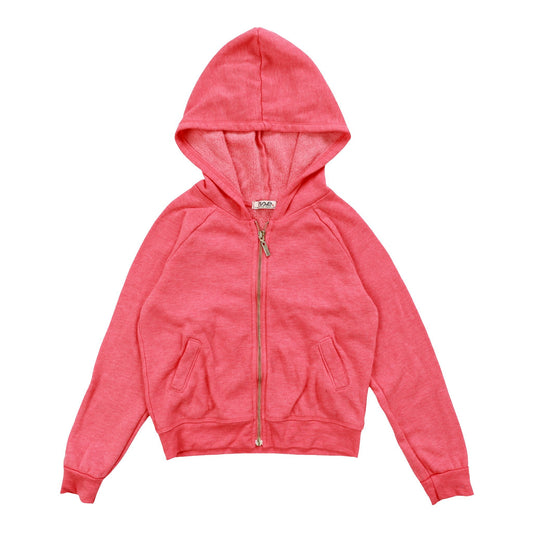 Heather Hooded Jacket with Pocket Insert
