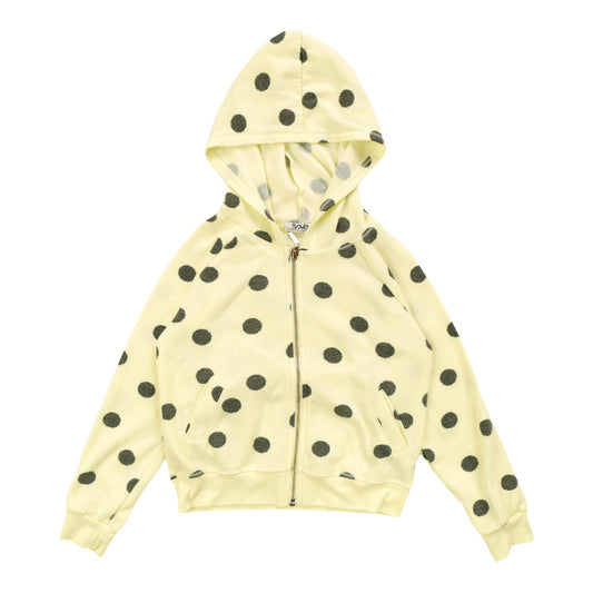 Heather Hooded Jacket with Pocket Insert (Polka Dot Pattern)