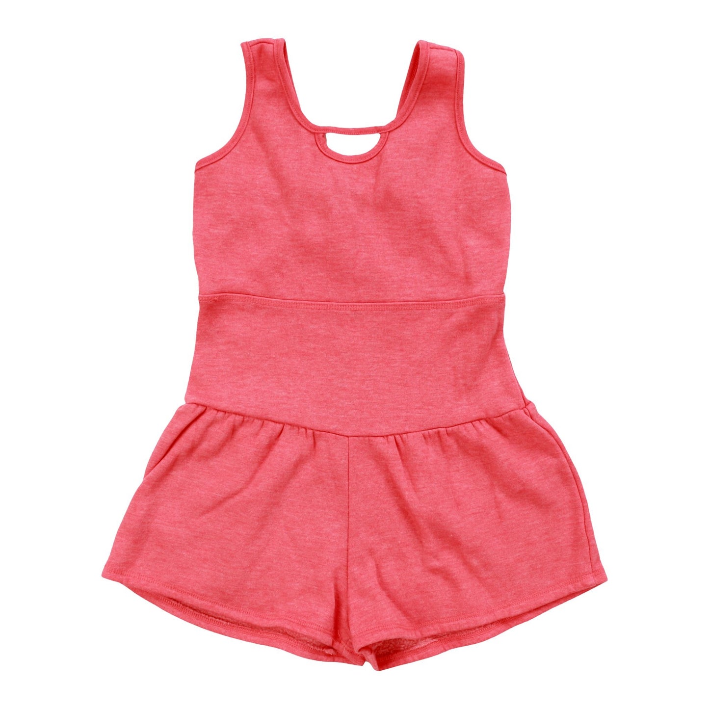 Heather Keyhole Tank Romper
