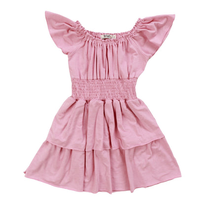 Heather Tiered Smock-Waisted Dress