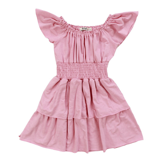 Heather Tiered Smock-Waisted Dress