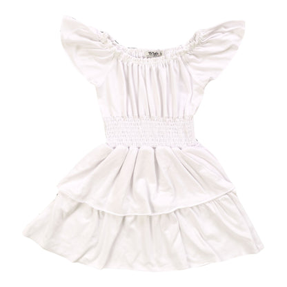 Heather Tiered Smock-Waisted Dress