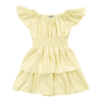 Heather Tiered Smock-Waisted Dress