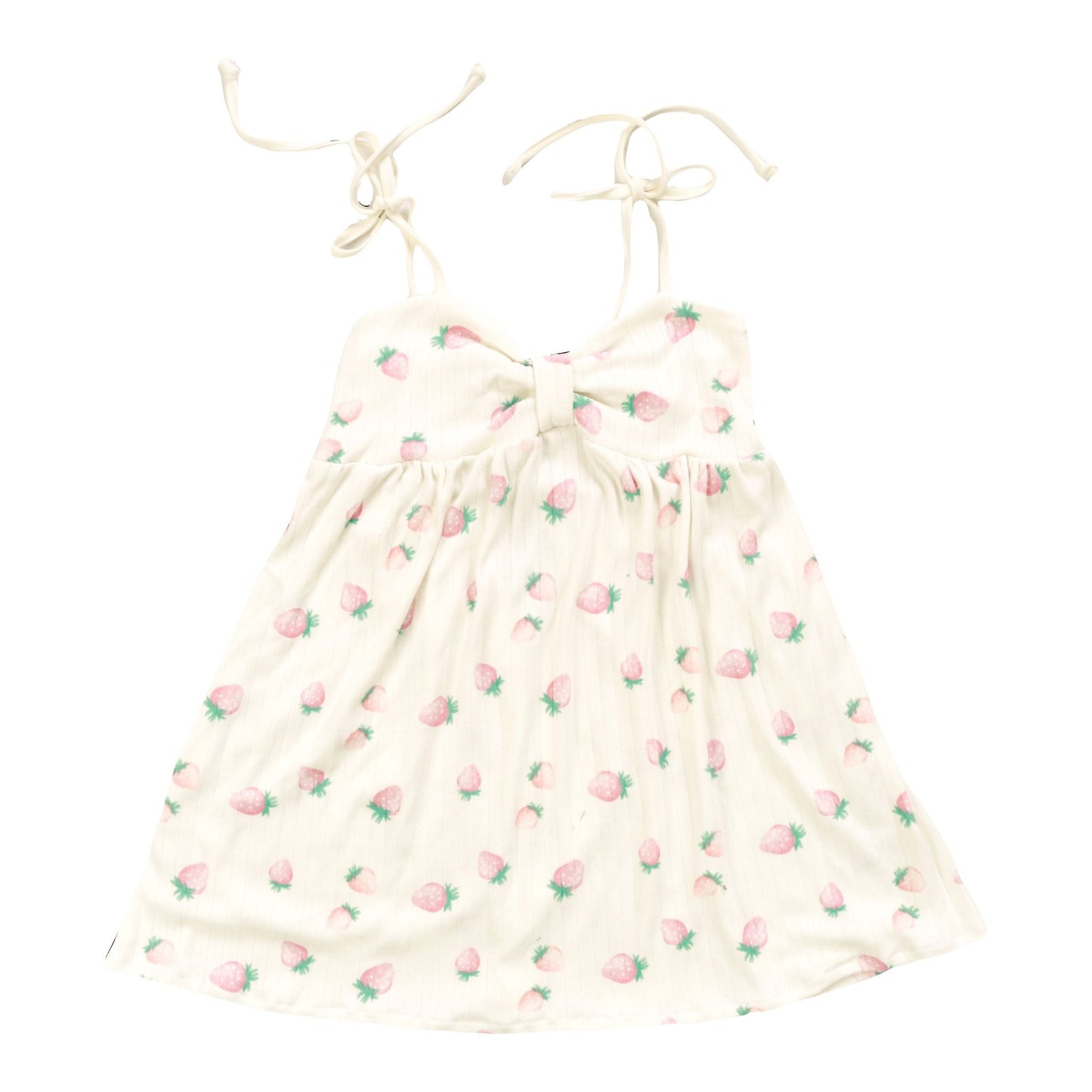 Knotted Cami Dress (Strawberry Pattern)