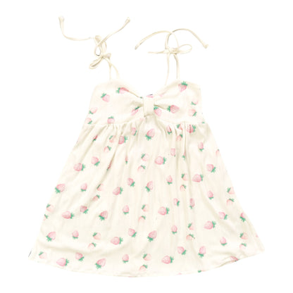 Knotted Cami Dress (Strawberry Pattern)