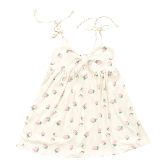 Knotted Cami Dress (Strawberry Pattern)