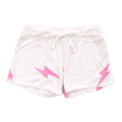 Heather Signature Shorts (Pink Bolt Pattern)