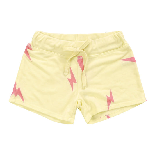 Heather Signature Shorts (Pink Bolt Pattern)