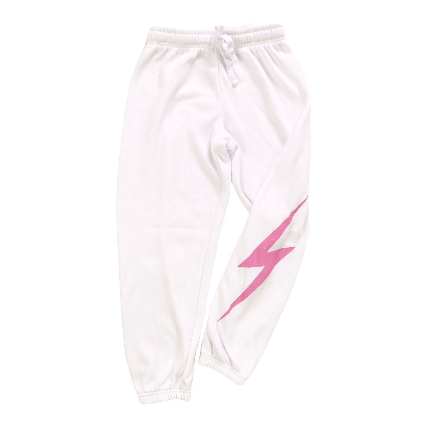 Heather Athletic Pants (Pink Bolt Print)