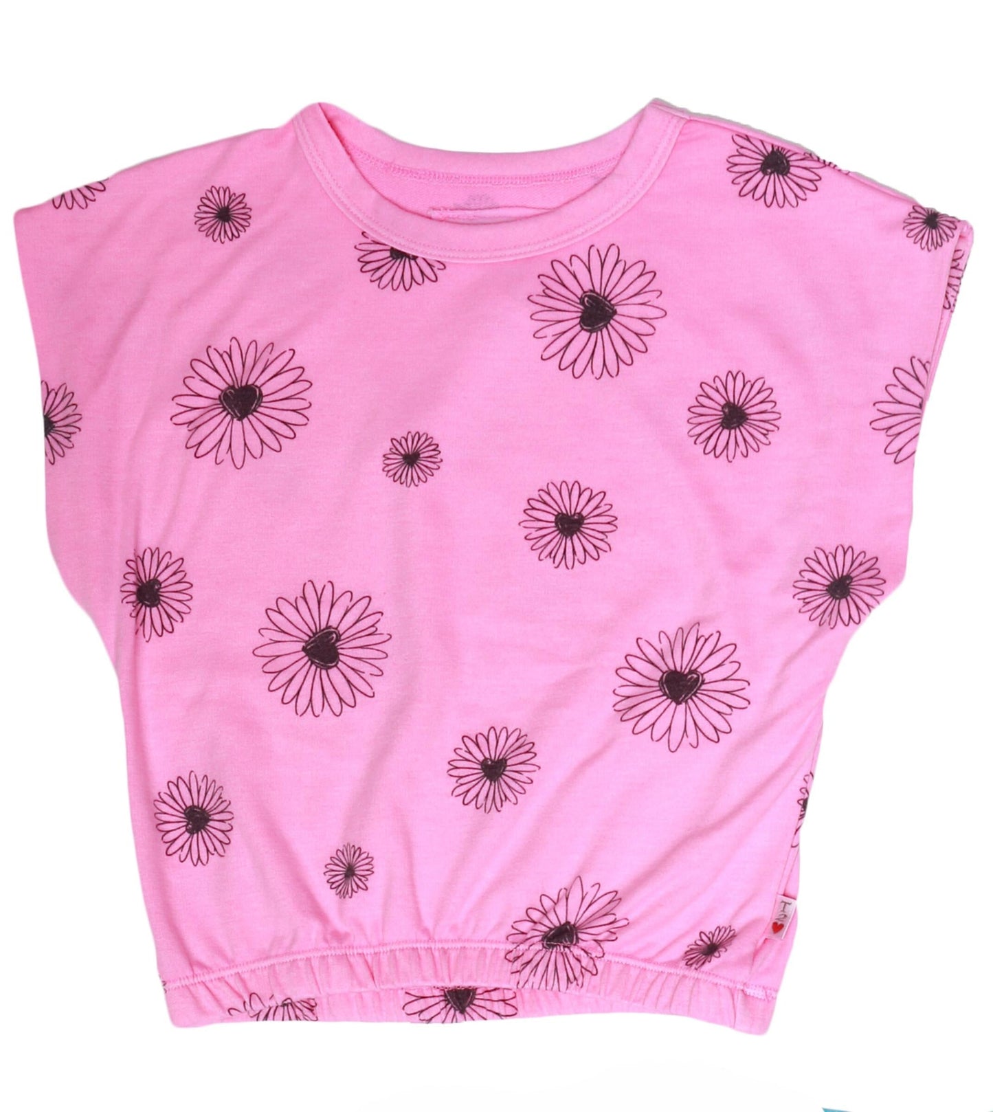 Short Muscle Top (Daisy Pattern)