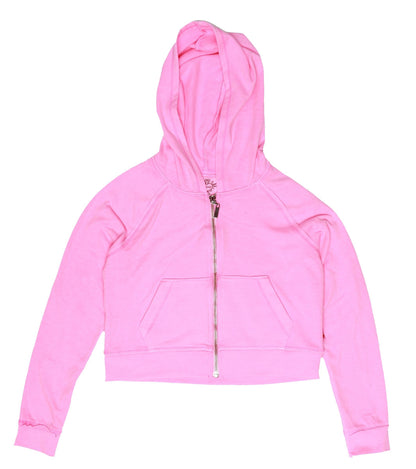 Heather Cropped Hooded Jacket