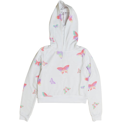 Hooded Pullover (Colorful Butterfly Pattern)