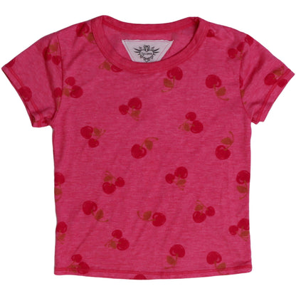 Signature Cap Sleeve Tee (Cherry Pattern)