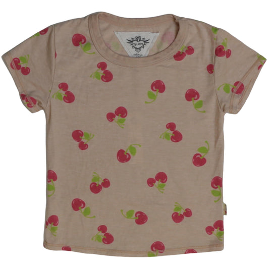 Signature Cap Sleeve Tee (Cherry Pattern)