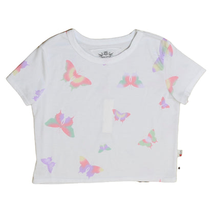 Boxy Top (Colorful Butterfly Pattern)