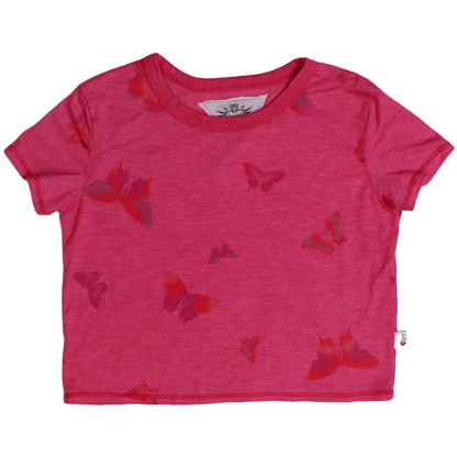 Boxy Top (Colorful Butterfly Pattern)