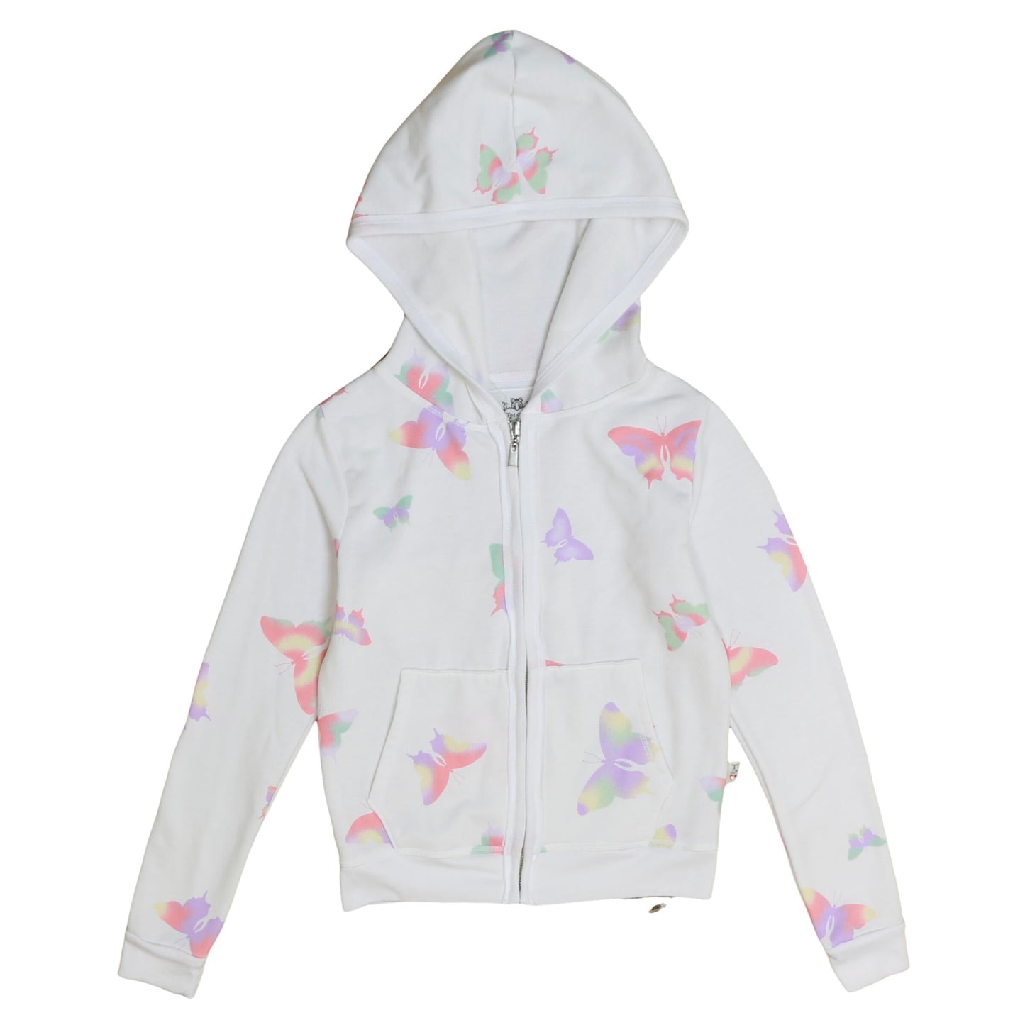 Hooded Jacket (Colorful Butterfly Pattern)