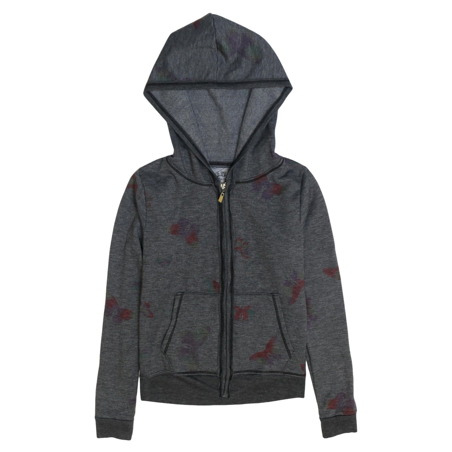 Hooded Jacket (Colorful Butterfly Pattern)