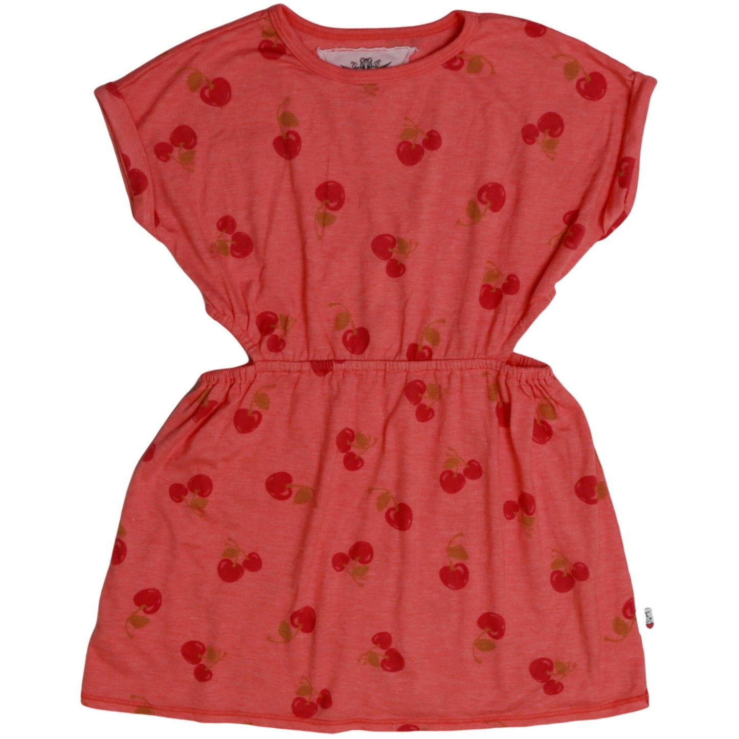 Side-Cut Dress (Cherry Pattern)