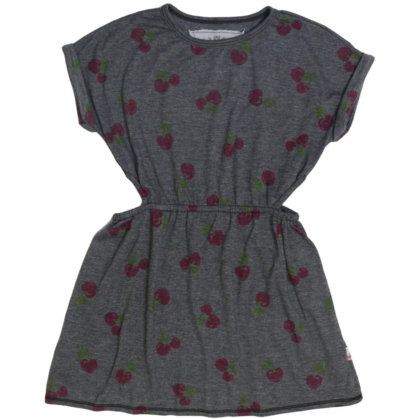 Side-Cut Dress (Cherry Pattern)