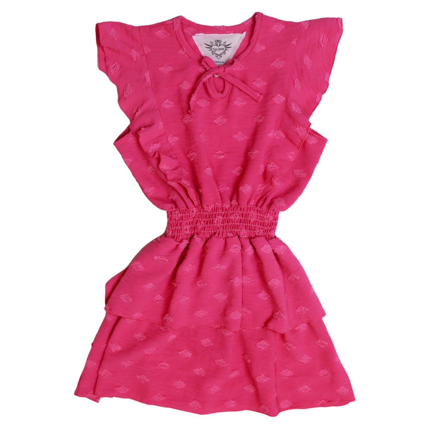 Tiered Ruffle-Bodice Dress