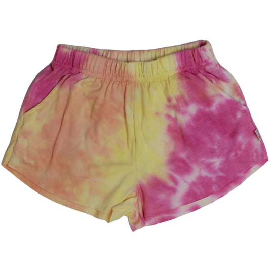 Easy Wide Shorts (Pink-Orange-Yellow Tie-Dye)