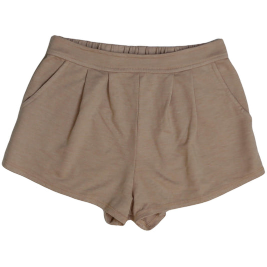 Heather Pleated Front Shorts