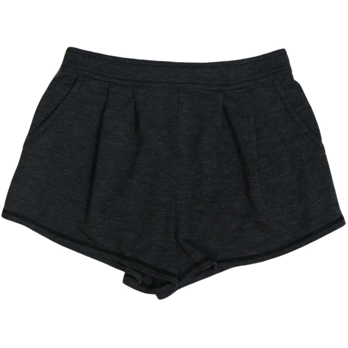 Heather Pleated Front Shorts