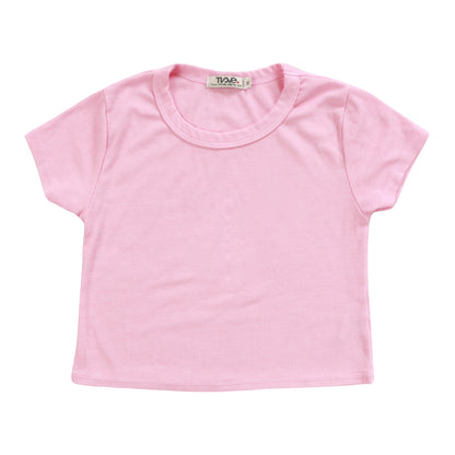Heather Crop Baby Tee